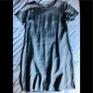 I.Jill Light Blue-Gray Linen Dress. S